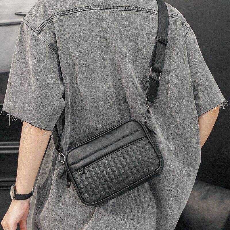 ❤ Men's Messenger Bags PVC Fashion Brand Cross-Body Male Fashion Instagram Backpack Small Men'
