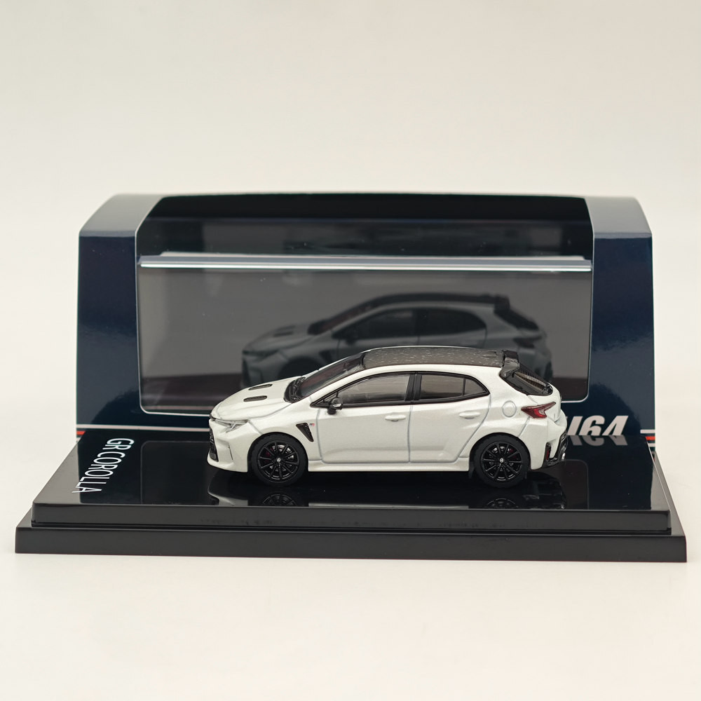 1/64 Hobby Japan สําหรับ GR COROLLA RZ Platinum White Pearl Mica HJ641067PW Diecast Models Car Colle