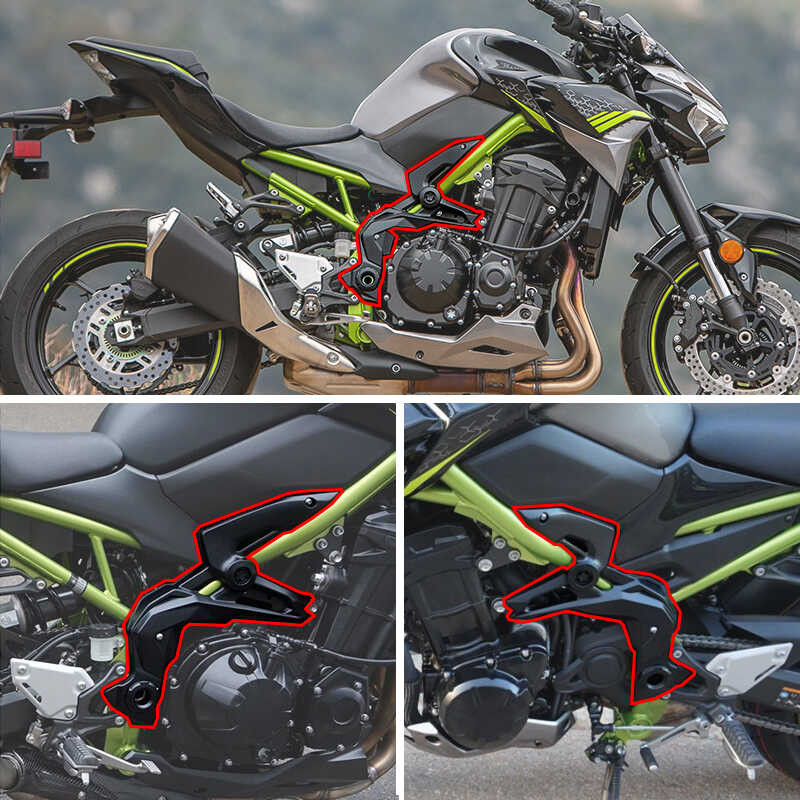 สำหรับ 0F4 Kawasaki Z 900 2020-2024 Z-900 รถจักรยานยนต์ ABS คาร์บอน