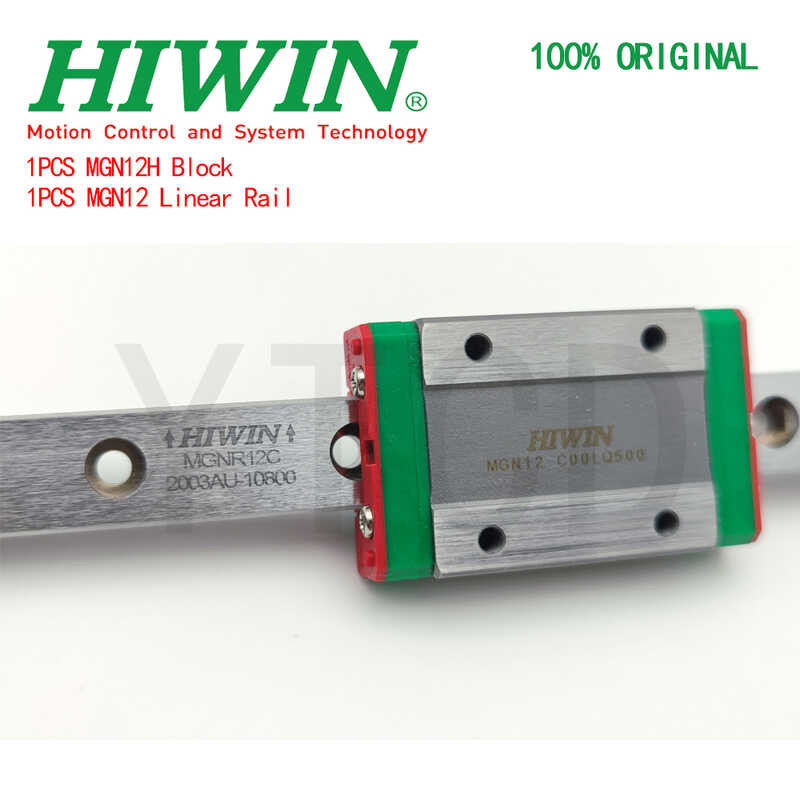 HIWIN 2E4 เดิม 60 70 80 90 100 120 150 200 300 400 550 มม. รางหู Mgn12 + ตัวเล