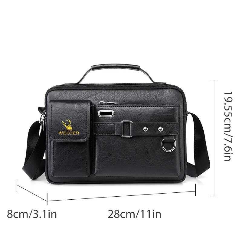 กระเป๋าถือกระเป๋าสะพายไหล่ F5e PU ผู้ชาย, กระเป๋าธุร