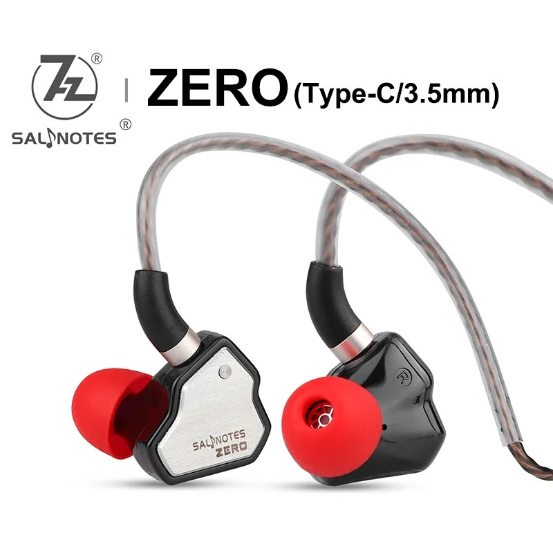 หูฟังอินเอียร์ไดนามิก 7Hz Salnotes Zero TYPE-C 3.5 มม. 10 มม. HIFI 0.78 มม. ถอดออกได้