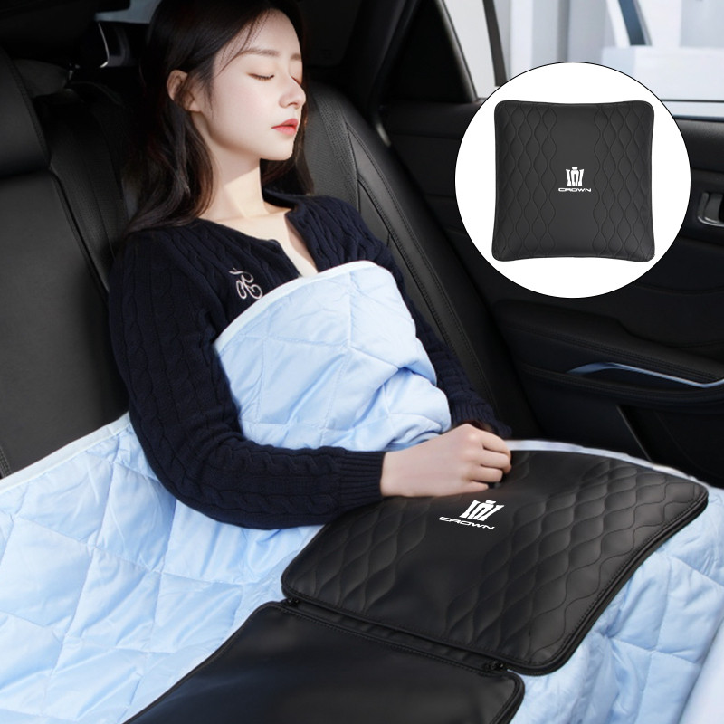 Car Lumbar 2-in-1 Support Zipper Pillow Quilt Accessories For Toyota Crown JZS171 JZS171W JZX175 JZ