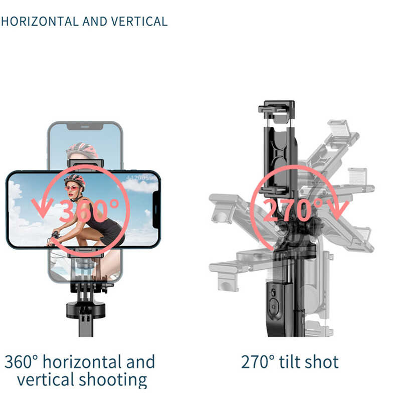 Δ Roreta L16 ไร้สาย Selfie Stick ขาตั้งกล้องแบบพับเก็บได้สำหร