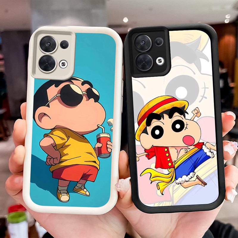 ปลอกกันกระแทกสําหรับ OPPO F21 F21S Reno 7 7Z 8 8Z Lite Pro WF10 Crayon Shinchan