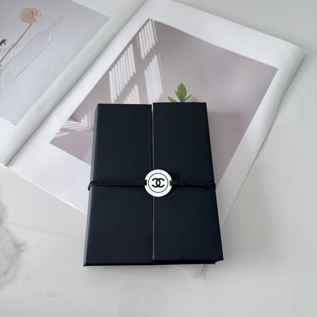 ใหม่ Sticky Note Book Tie Sticky Note Book หน้าโน้ตบุ๊คสีดํา Neat Red และ White Note