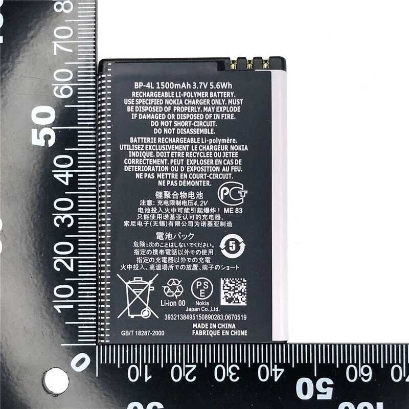 ▥ 100% ใหม่ Original 1500Mah Bp-4L Bp4l BP 4L แบตเตอรี่ใหม่สําหรับ  E61i E63 E90 N810 E72