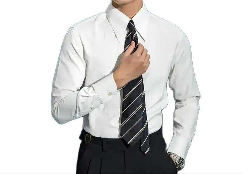 ดีไซน์ทันสมัย แบรนด์แฟชั่นผู้ชาย เสื้อเชิ้ตยาวปลายแหลม - เสื้อเชิ้ตผู้ชายสไตล์เรโทรแท้ -