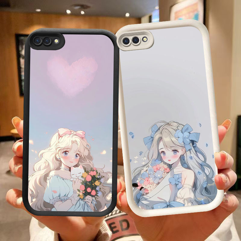 YZ-39Princess Cool Casing สําหรับ OPPO Realme A12E A1K C2 A3S A5 C2s 2018