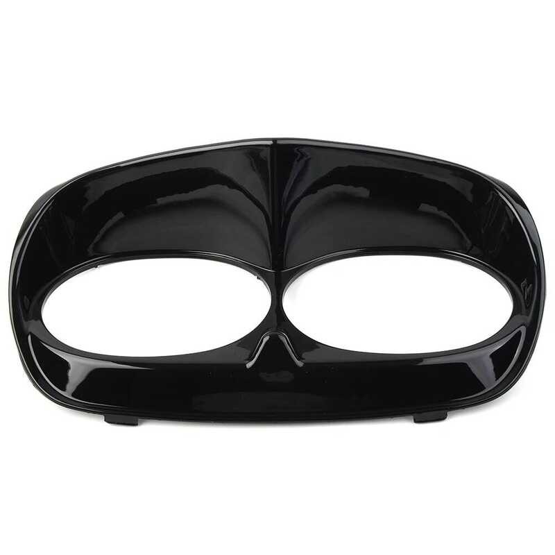 ▥ รถจักรยานยนต์ไฟหน้า Bezel Scowl ด้านนอก Fairing สำหรับ Harley Davidson Touring Road Glide Flt