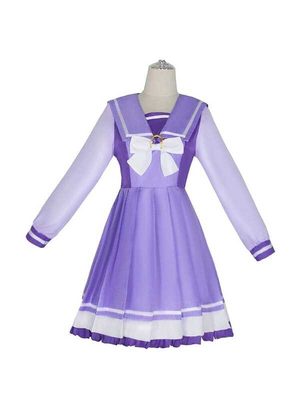 Horse Racing Girl Pretty Derby Mesh White McQueen cos Terrason Academy ชุดคอสเพลย์ชุดนักเรียนหญิง