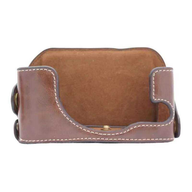 II กระเป๋าวิดีโอครึ่งกรณี PU Grip สําหรับ DSC-RX1RM2 RX1RII RX1R RX1 กล้องดิจิตอล postma