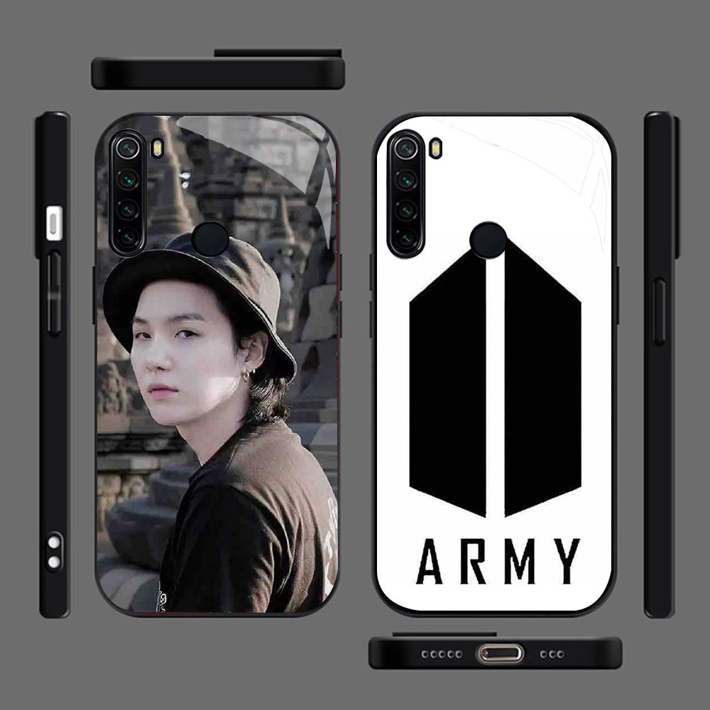 MK-43 BTS ARMY Liquid HD Glass Casing สําหรับ VIVO Y22 Y35 Y75 Y28 Y22S V25 Y55 iQOO Z6