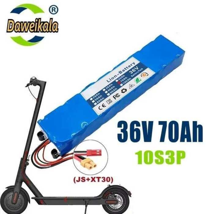 ❤ ชุดแบตเตอรี่ Scooter 100Ah 36V 100000Mah ชุดแบตเตอรี่ไฟฟ้า BMS สำหรับ Xiaomi M365 Cddaf