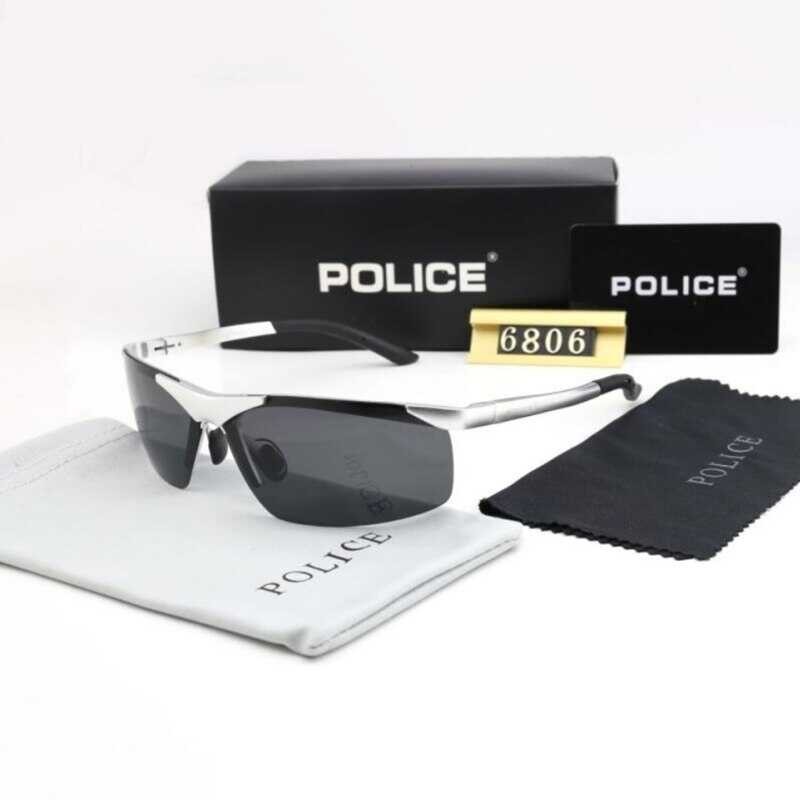 POLICE Sunglasses Men's Brand Designer Pilot Outdoor Cycling Men Driving Polarized Glasses Uv400 Su