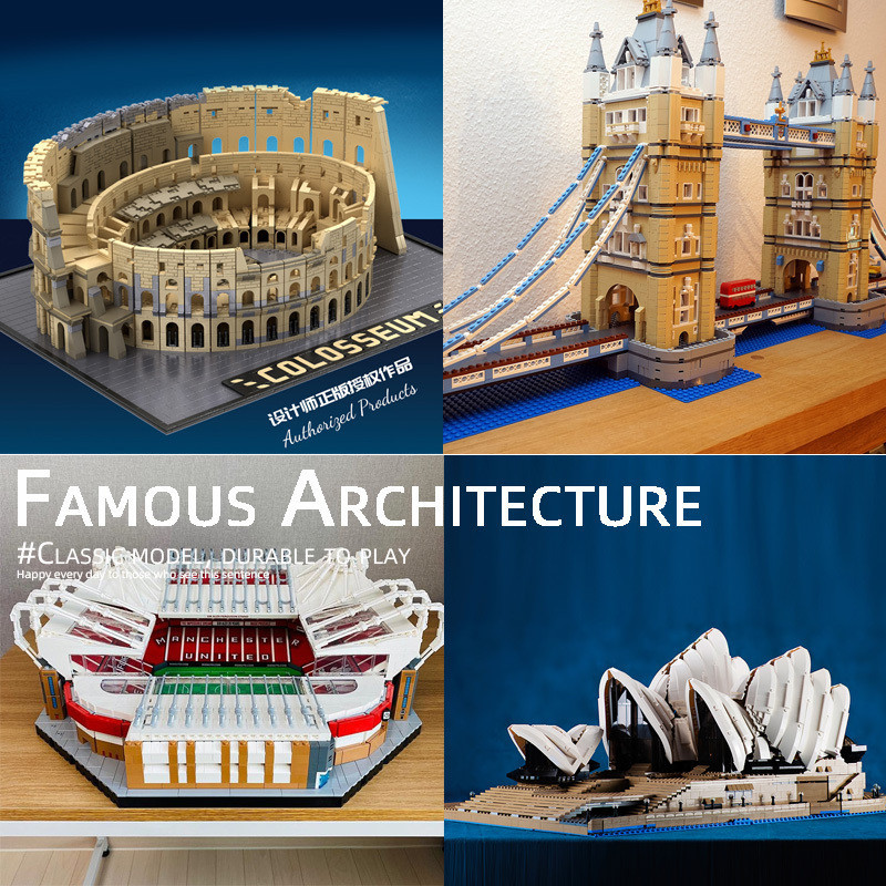 Famous Building Series Famous Building Blocks Ancient Rome Colosseum 22,002 Assembled Model World La