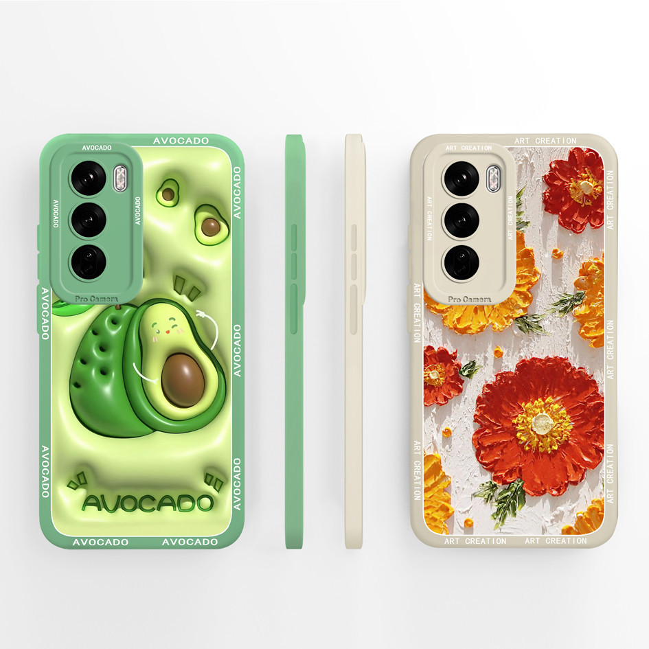 เคสโทรศัพท์สําหรับoppo Reno 12 Proปลอกแฟชั่นรูปแบบการ์ตูนสแควร์ซิลิโคนเหลวป้องกันปกหลังสําหรับOppo Reno12 Reno12Pro Shell Capa
