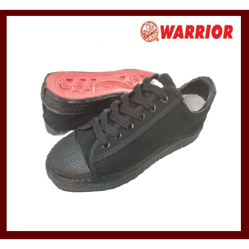 Hitam WARRIOR School Shoes (WB 8)[Size 34-44] WARRIOR Black School Shoes