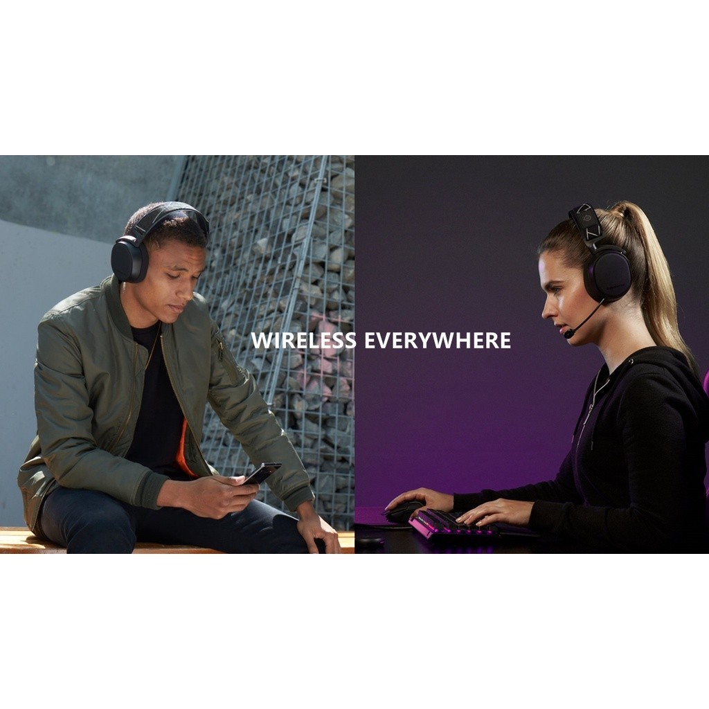 Steelseries Arctis 9 ชุดหูฟังเกมมิ่งไร้สาย บลูทูธ 2.4GHz แบตเตอรี่ 20 ชั่วโมง E-games 7.1