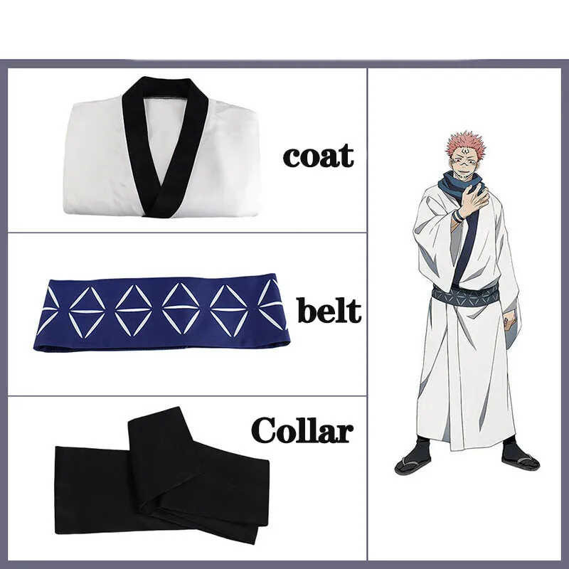 ➧ Anime Cosplay Costume For Adult Men อะนิเมะ Jujutsu Kaisen Ryomen Sukuna ผู้ชาย