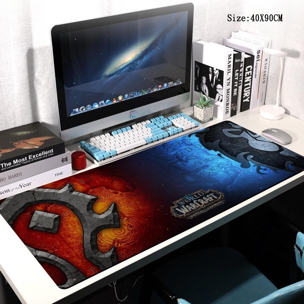 Lich King แผ่นรองเมาส์เกม World Of Warcraft HD พิมพ์ยาง Gaming Mousepad 80x40 ซม.ขนาดใหญ่แผ่นรองเม้าส์ Pc Gamer WOW โต๊ะ Xxl