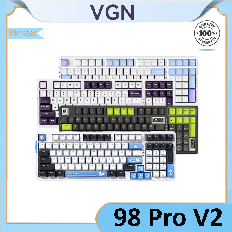 ปะเก็นคีย์บอร์ดไร้สาย VGN V98 Pro V2 RGB