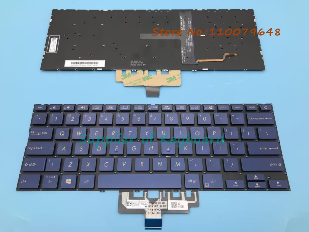 Zenbook ใหม่สำหรับ 14 UX434 UX434F UX434FL UX434FA UX434FLC แป้นพิมพ์ภาษาส