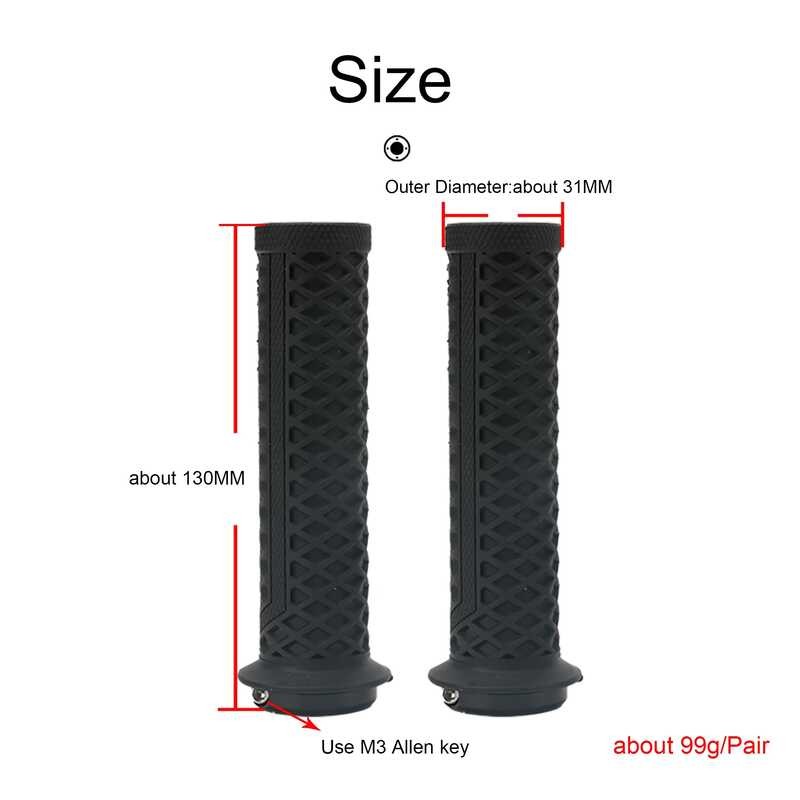 ODI 2B0 Vs-21 MTB มือจับซิลิโคนล็อคจักรยานครอบคลุมการปรั