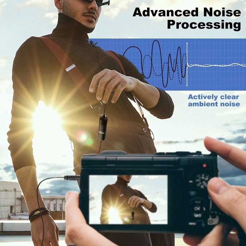 Δ SYNCO Lav S6e สายปกคลิปไมโครโฟนรอบทิศทาง Capacitive Tag ไมโคร