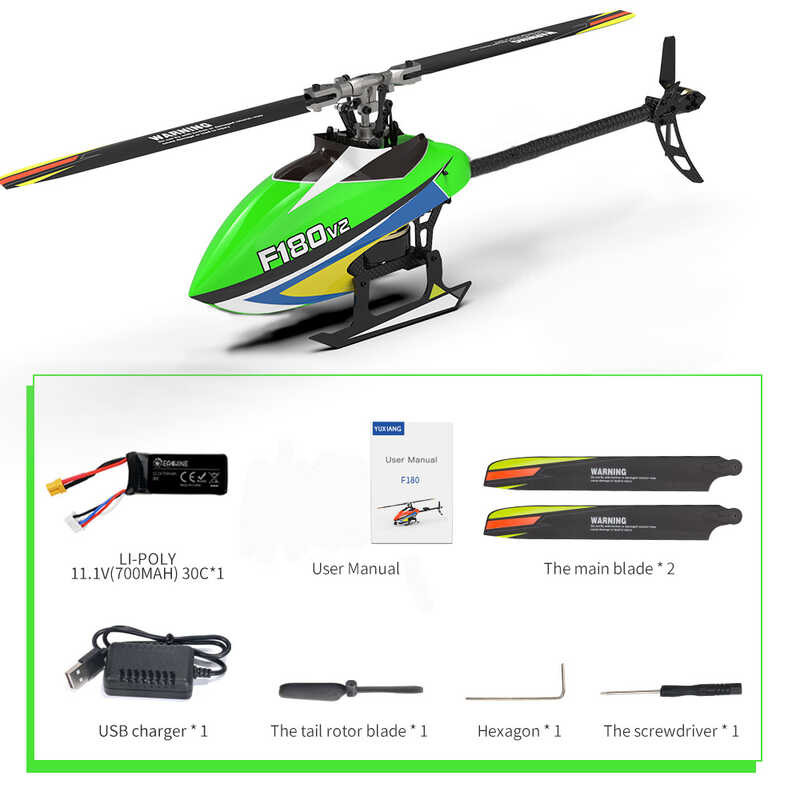 Δ Yuxiang F180 V2 การควบคุมระยะไกลเฮลิคอปเตอร์อะไหล่หลัง
