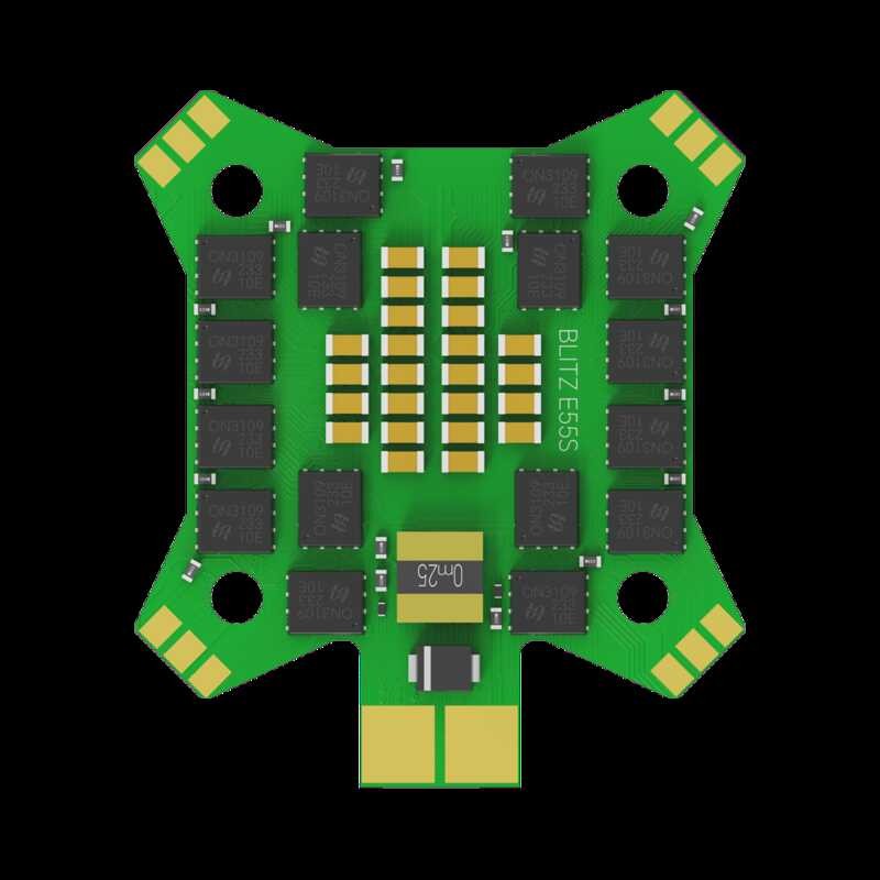Δ Iflight Atf435 55A สแต็ค ATF 435 ควบคุมการบินด้วย BLITZ E55s 4-In-1 2-6S