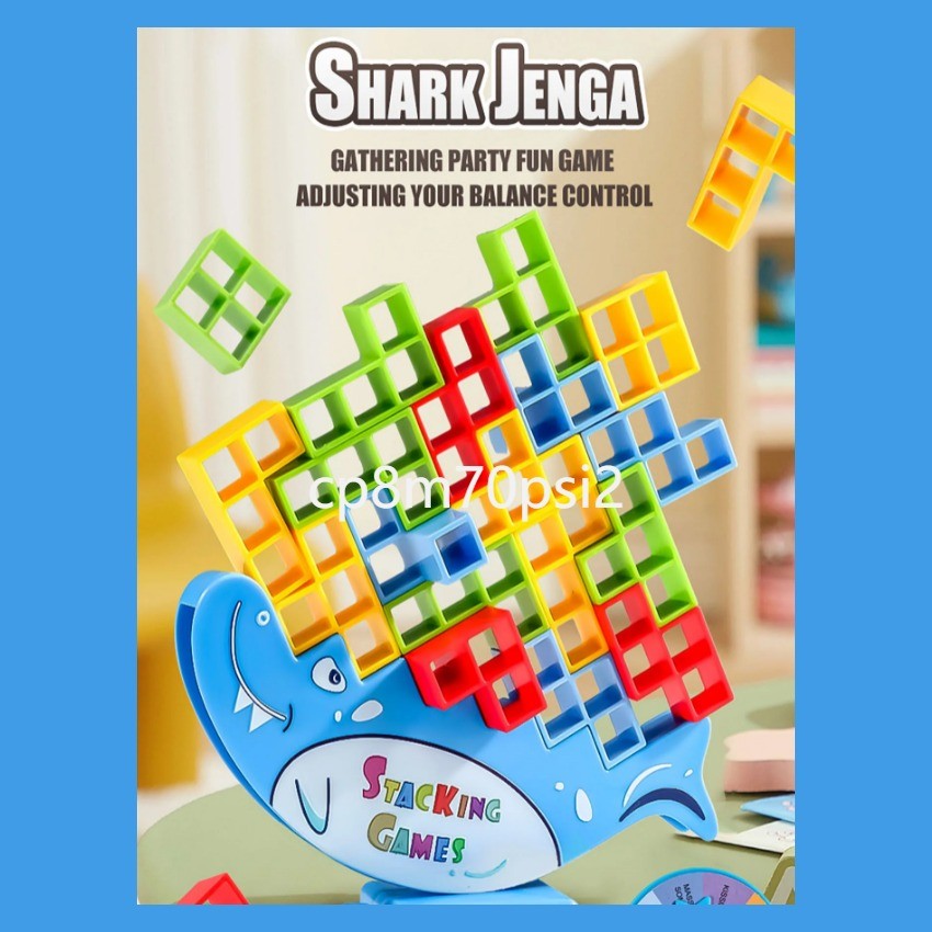 รุ่นขายดี  Montessori Stacking Blocks tetra Tower Balance Game Stacking Building Blocks Puzzle Boa