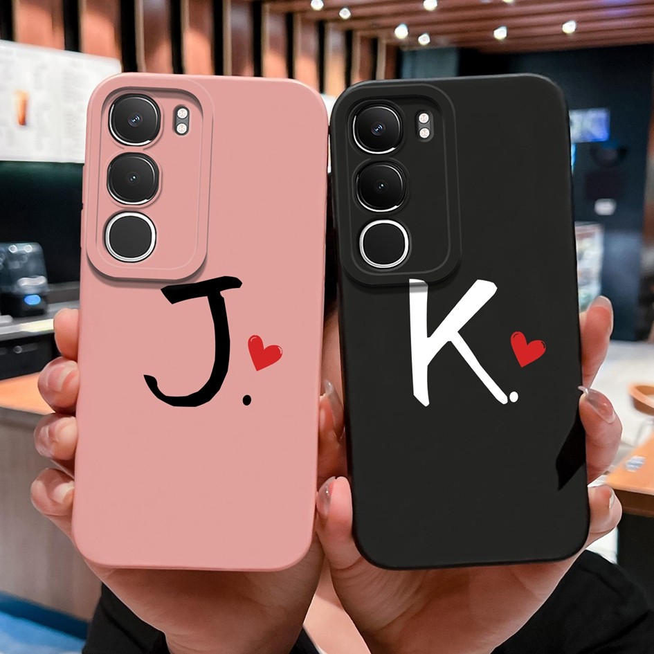 ปลอกสําหรับVivo Y19S Y19S Proกรณีตัวอักษรหรูหราสไตล์ซิลิโคนกล้องป้องกันกันกระแทกปกหลังสําหรับVivoY19