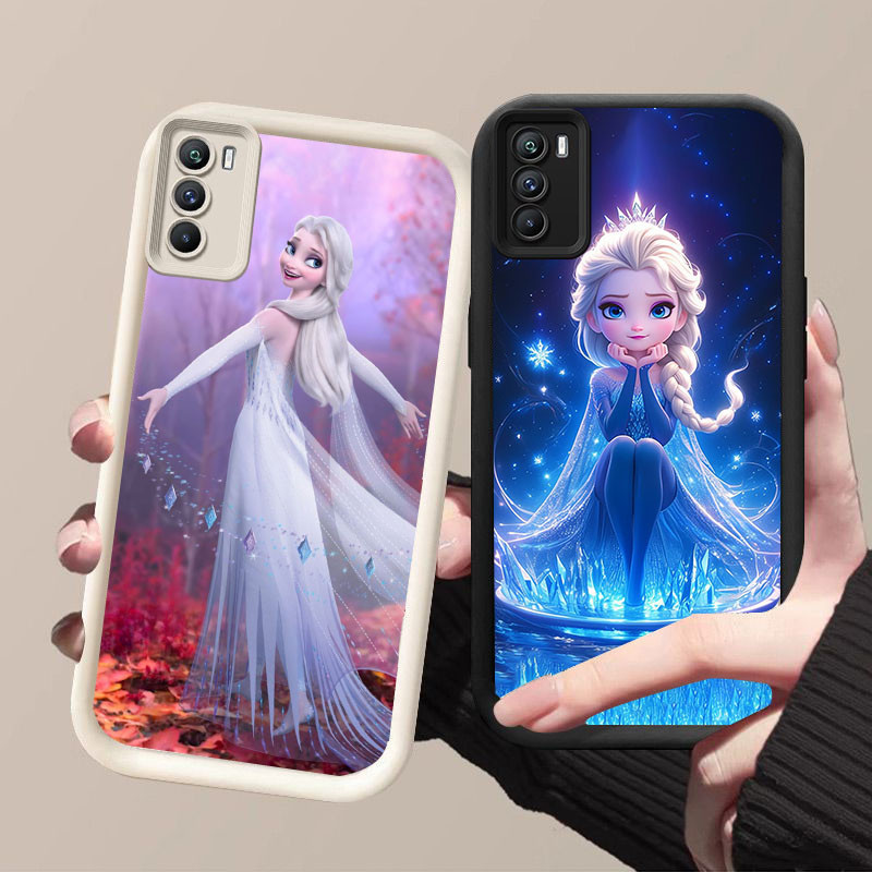 YZ-83 Frozen Elsa กันกระแทกสําหรับ OPPO Realme C17 A11S 7I A53 A54S A33 C75 A16 A16s A53S 2020 4G