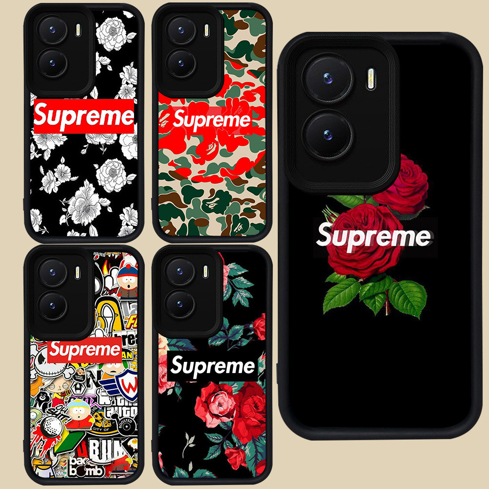 ปลอกสีดําสําหรับ VIVO Y16 T4 IQOO 13 Z10 Z9X Y35 Z9 Y75 Y55 Y22s Y01 Y15a Y15s Y56 Y22 5G R46 Rose S