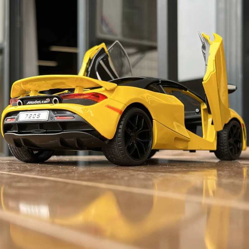 1:18 Mclaren 720S Ercar Sports Car Alloy Metal Diecast Model Car Collectibles Hobbies Mother Kids C