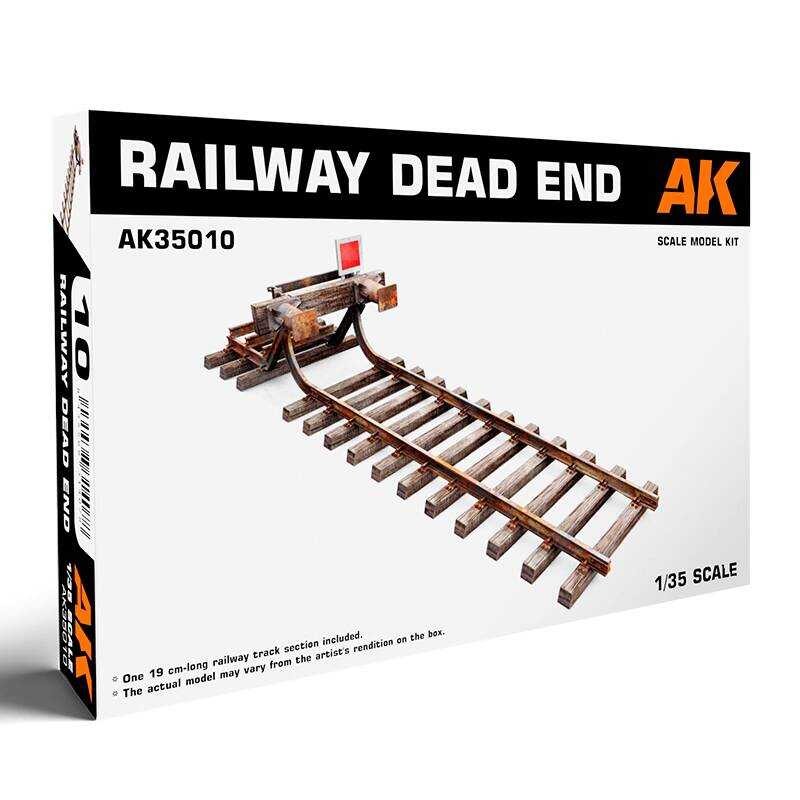 ชุดโมเดล AK SCALE KIT AK35010 ส่วนรางรถไฟ 1/35 พร้อมจุดหยุดที่ปลาย