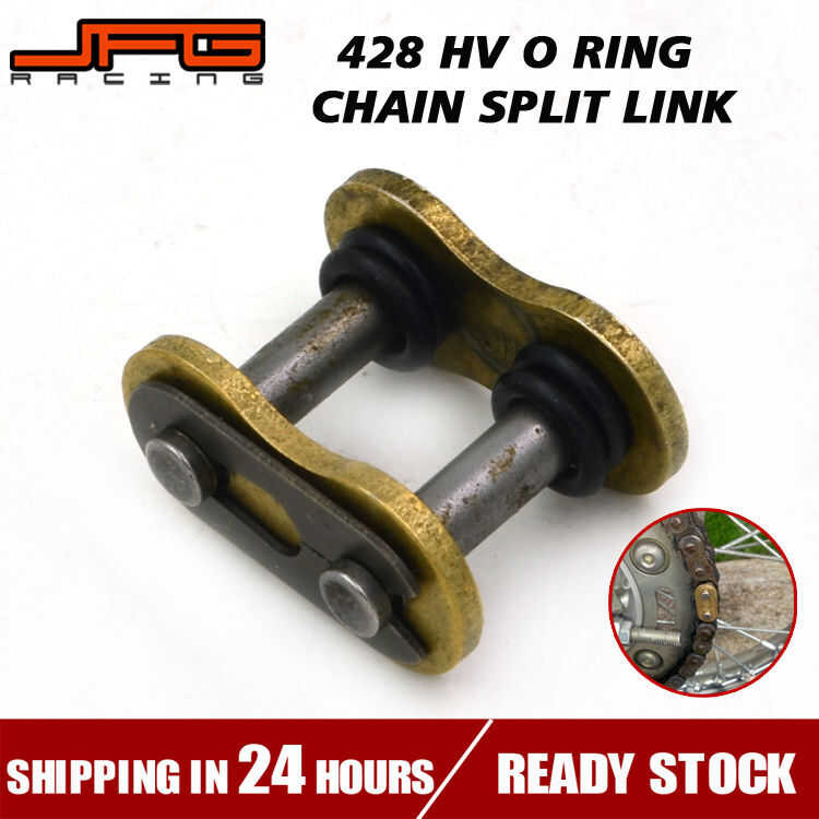 JFG Racing motorcycle 428 HV O Ring Chain Split k Gold For DID Chain Motocross Dirt Bike