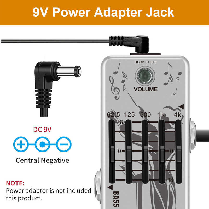 ➧ VSN Lef-317B เบส วง Equalizer Pedal สำหรับกีตาร์เบสที่มีกราฟิ