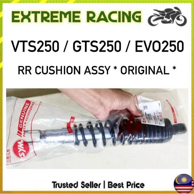 RR CUSHION ASSY 365MM 52400-HMA-000 ด้านหลัง ABSOBER MONOSHOCK SYM EVO250 VTS250 GTS250 EVO250i VTS 