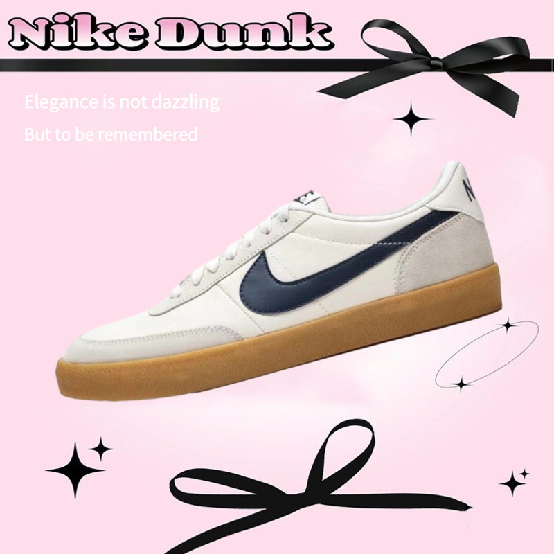 J.Crew × Nike Killshot 2 "Midnight Navy" 4Z17 รองเท้าผ้าใบหุ้มส้นกันลื่น unisex สีน้ำเงินกรมท่า