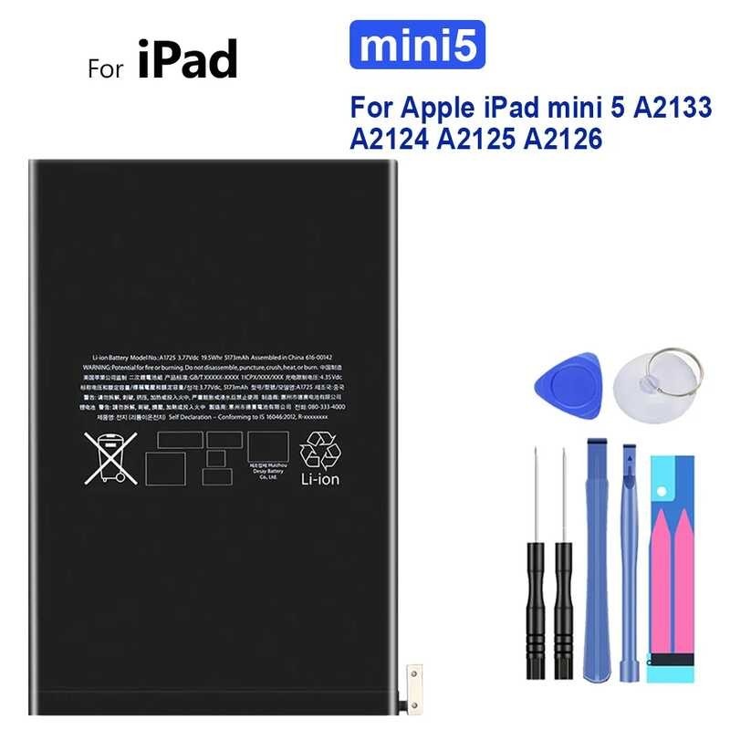 แบตเตอรี่แท็บเล็ต 6 5124mAh สำหรับ Apple iPad 5 มินิ A2133 A2124 A2125