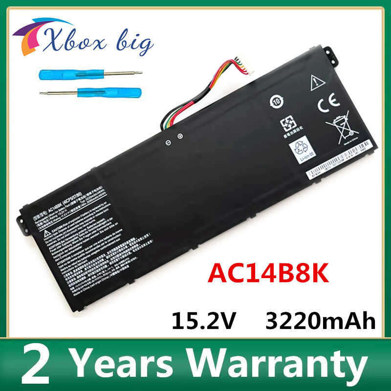 แบตเตอรี่ c AC14B8K AC14B3K สำหรับ Acer Aspire R5-571T R5-571TG CB3-511 Swift 3 3S