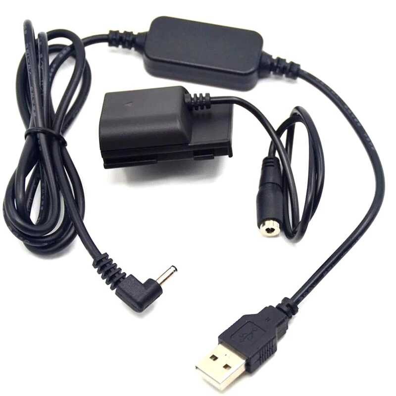 Power 4 Bank 5V USB Cable NB-2L Dummy Battery DR-20 DC Coupler For Canon G7 G9 S40 S45 S50 S55 S6