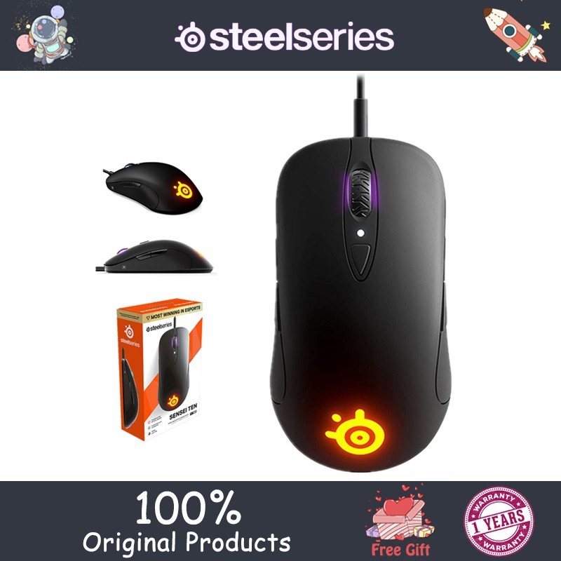 Steelseries Sensei Ten 10 เมาส์เกมมิ่งมีสาย 50-18000 Cpi , Rgb