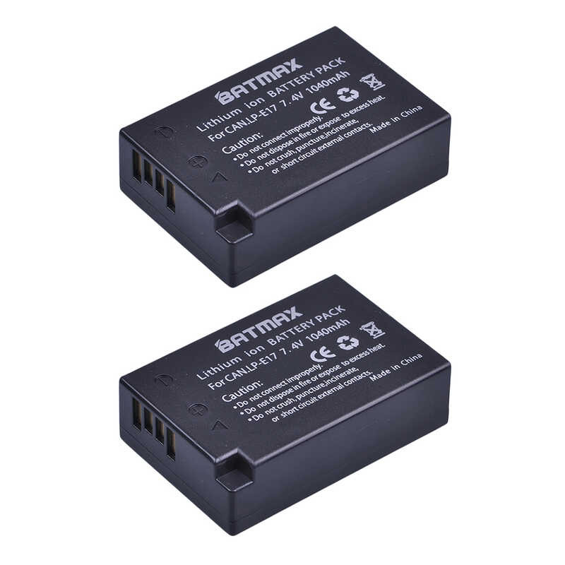 Batmax B8c แบตเตอรี่กล้อง E17 Lp-E17 LP + ที่ชาร์จ USB คู่ LCD สำห