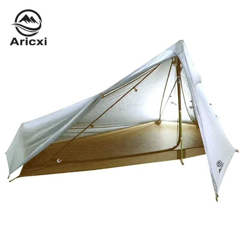 d e ใหม่ ARICXI 1 คนกลางแจ้ง Ultralight Camping เต็นท์ 3 ฤดูมืออาชี