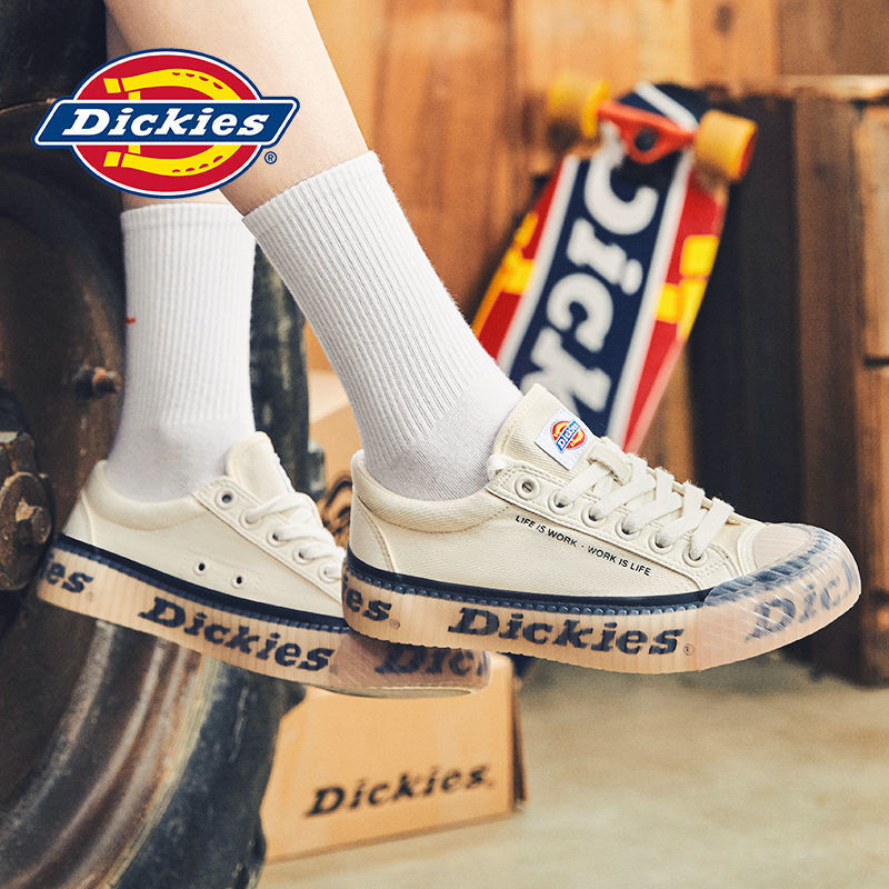 DICKIES รองเท้าผ้าใบ ดิ๊กกี้ สําหรับผู้ชาย2023ใหม่อินเทรนด์อเนกประสงค์คู่บิสกิตรองเท้ารองเท้าผ้าใบระ