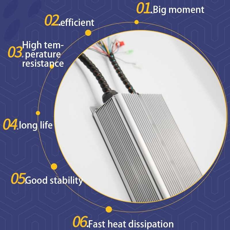 ❤ 48V-72V 5000W สามล้อ FOC Controller, รถบรรทุกขวด, ตัวควบคุมมอเ