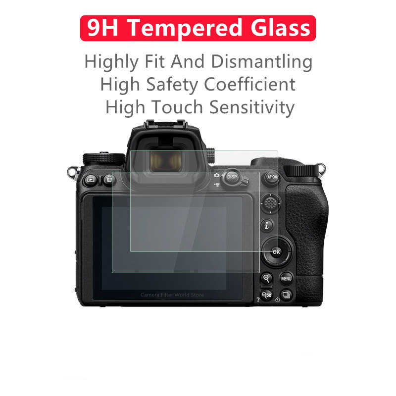 Δ 2Pcs ZFC Z8 Z9 Z6iii กล้องกระจกนิรภัย Nikon Z5 Z63 Z6 Z7 Z6ii Z7ii ฟิล์ม